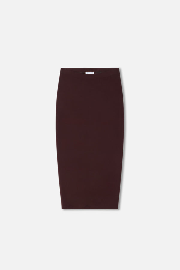 MATTE JERSEY MIDI PENCIL SKIRT | BARK003