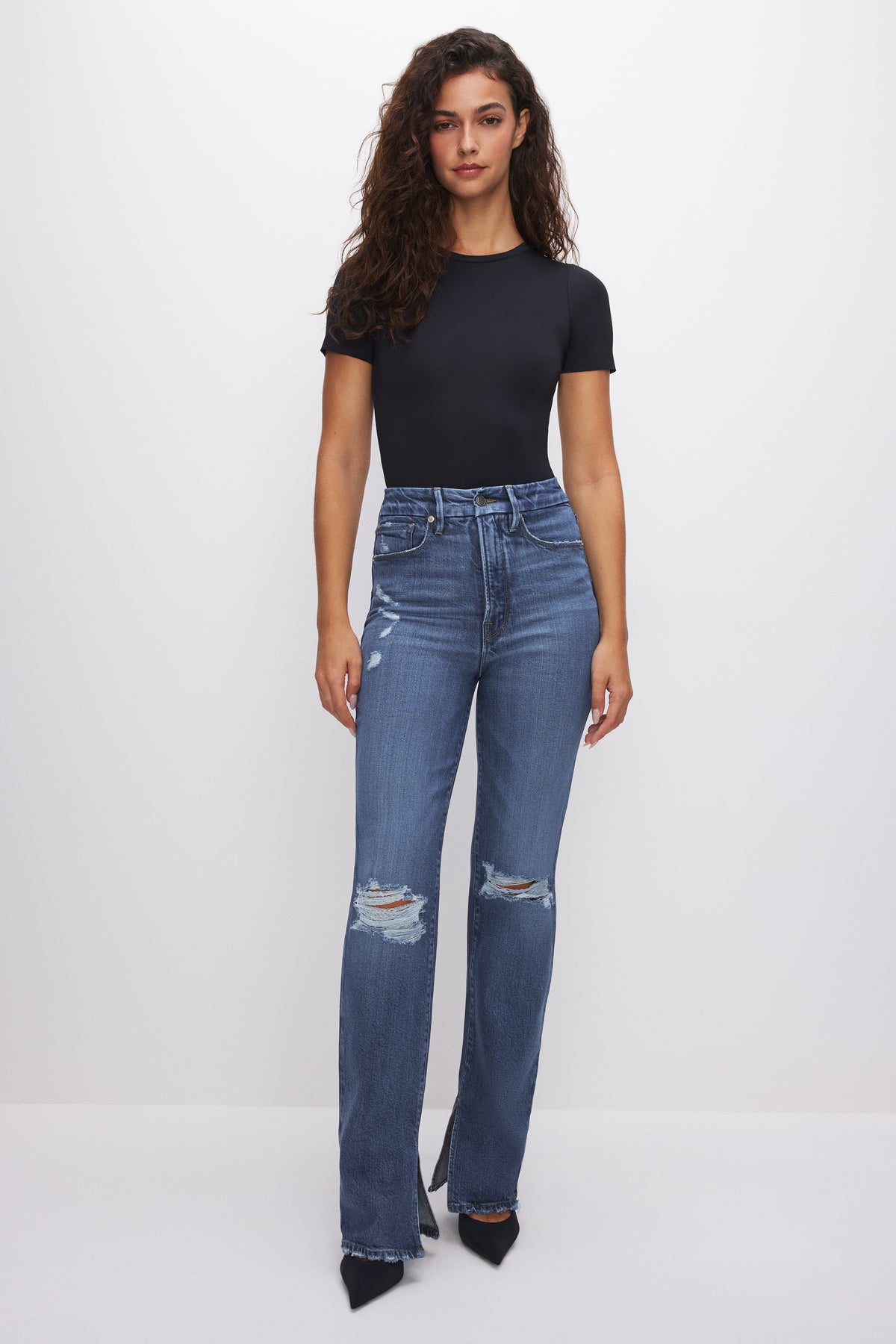 THE SCULPTING MODERN BODYSUIT| BLACK