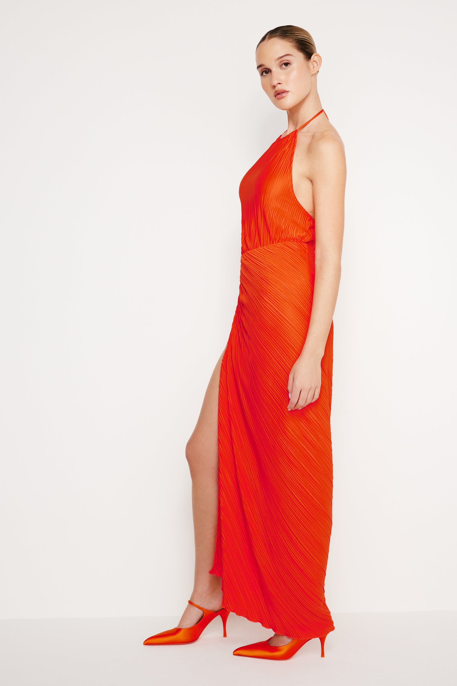 PLISSE MAXI SKIRT | ROMA002