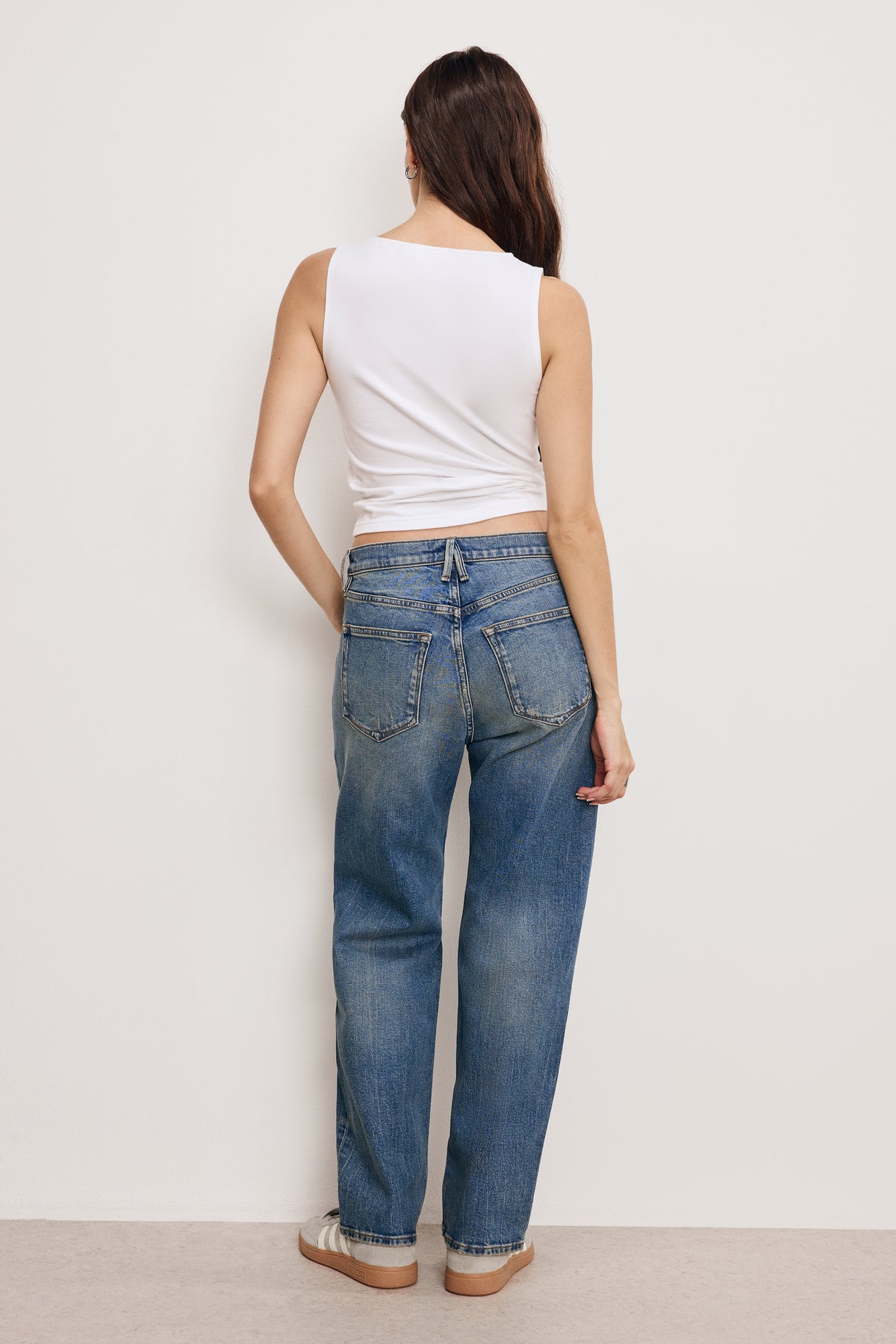 GOOD RELAXED STRAIGHT JEANS | INDIGO868-3 | GOOD AMERICAN | MODEL_A