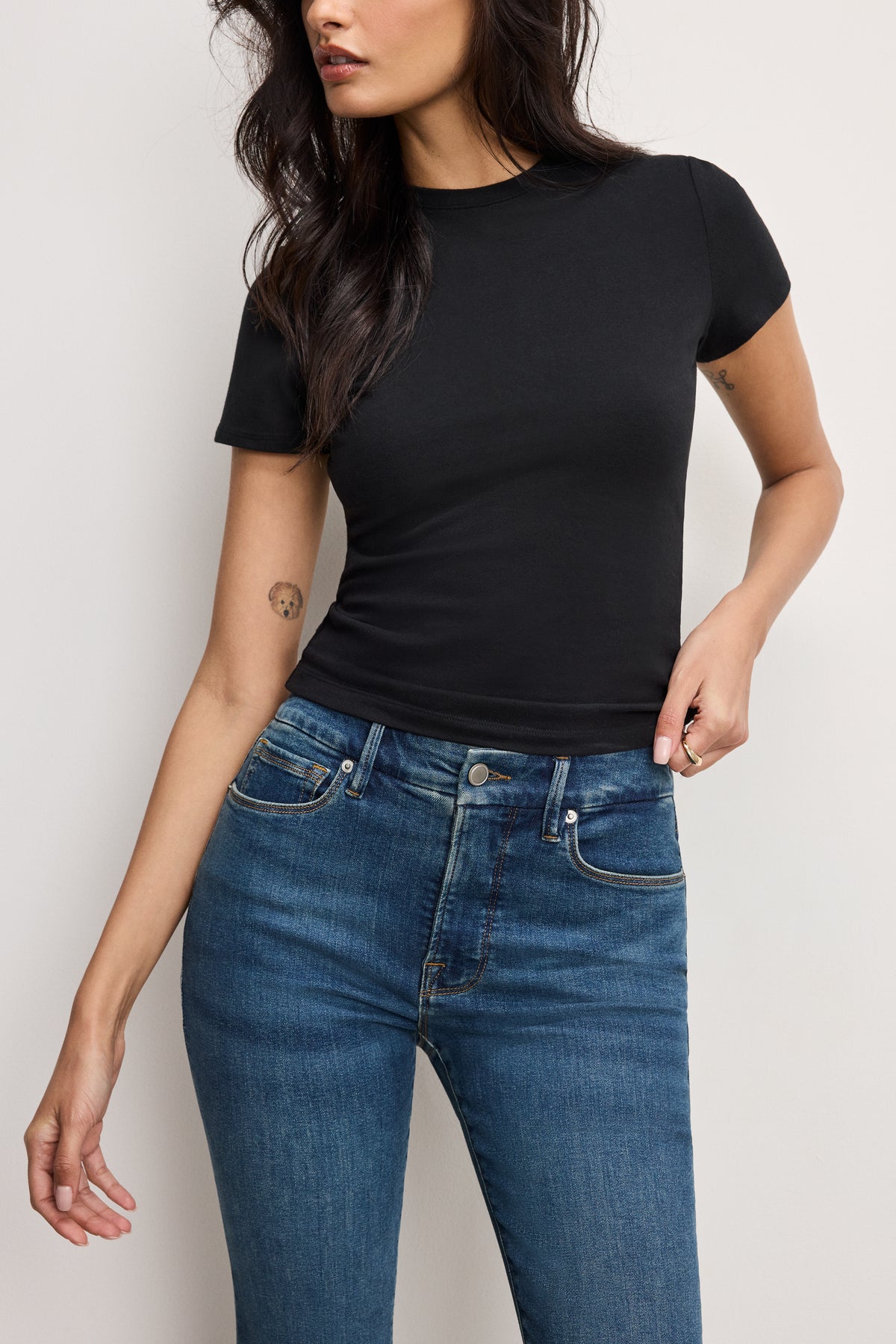 GOOD LEGS FLARE JEANS LONG | BLUE004