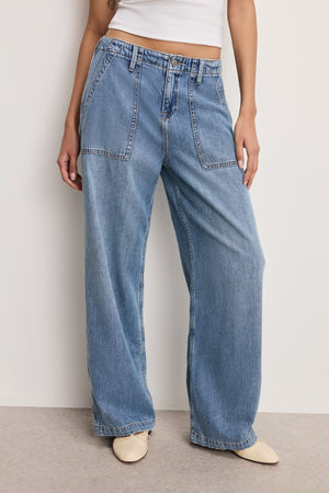 LITE LINEN DENIM PANTS | INDIGO786