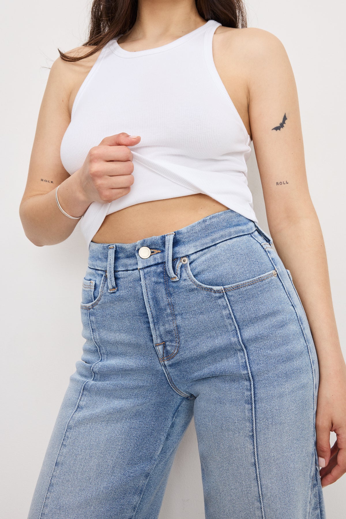GOOD PETITE PALAZZO JEANS | INDIGO957