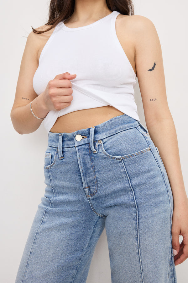 GOOD PETITE PALAZZO JEANS | INDIGO957