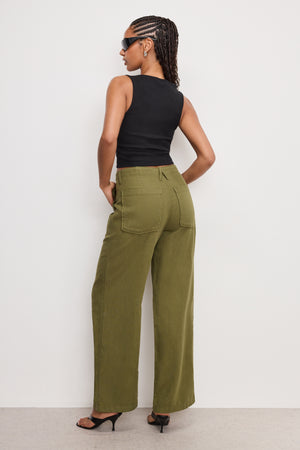 LITE LINEN PANTS | MARTINI OLIVE002