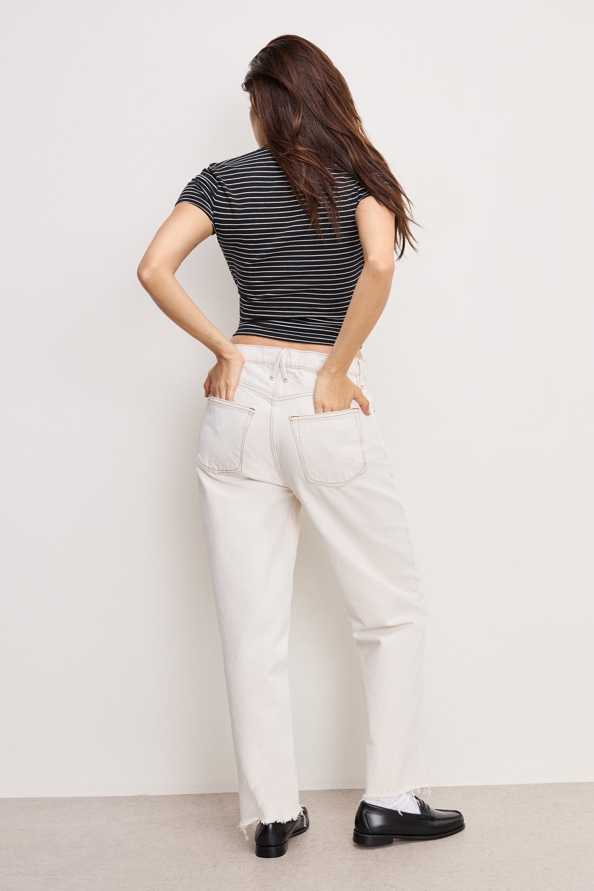 GOOD RELAXED STRAIGHT JEANS | PEARL001-3 | GOOD AMERICAN | MODEL_A