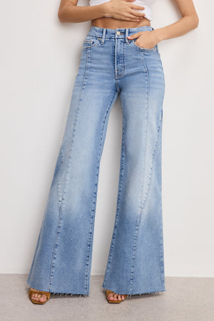 GOOD WAIST PALAZZO JEANS | INDIGO957