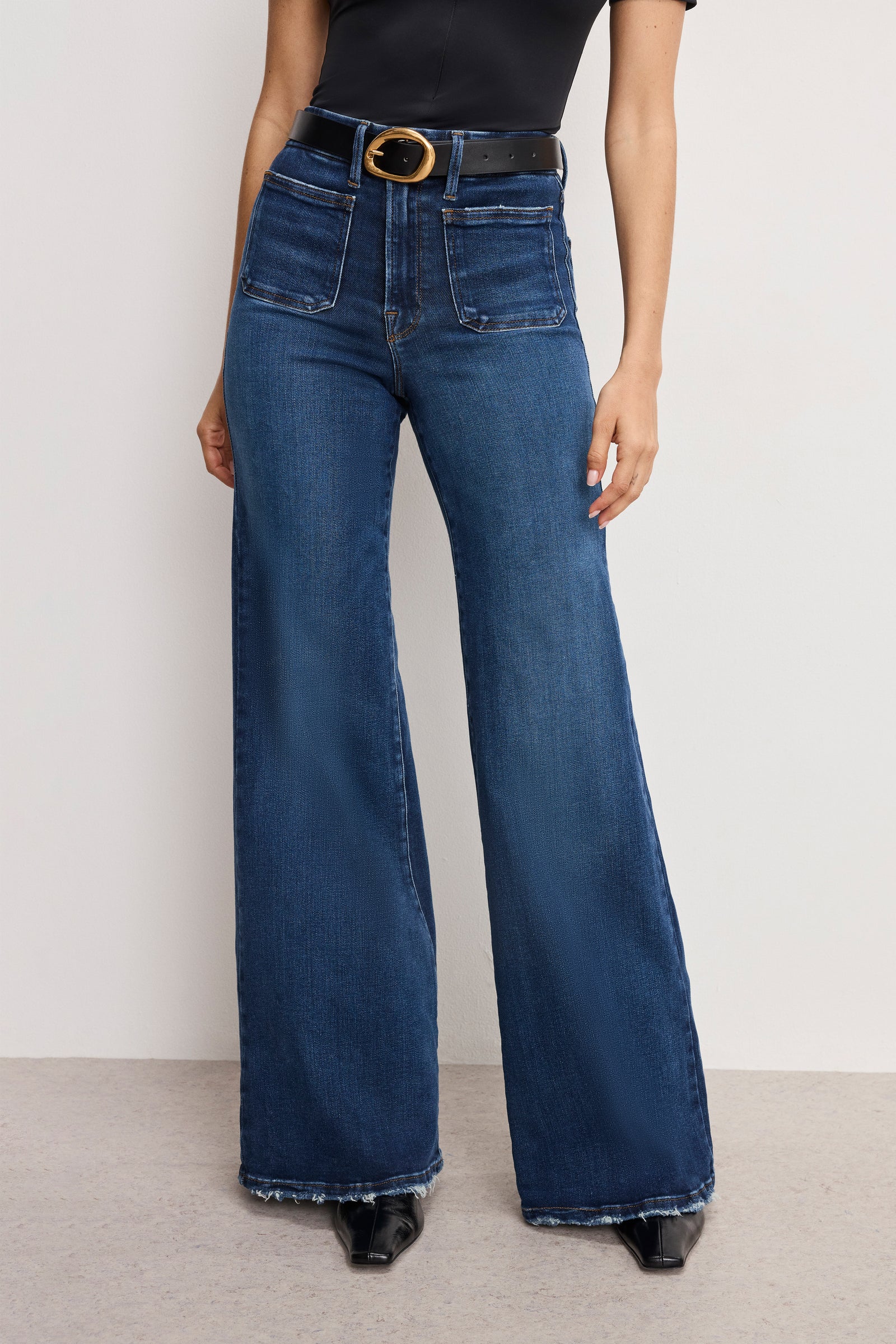 GOOD WAIST PALAZZO JEANS | INDIGO511
