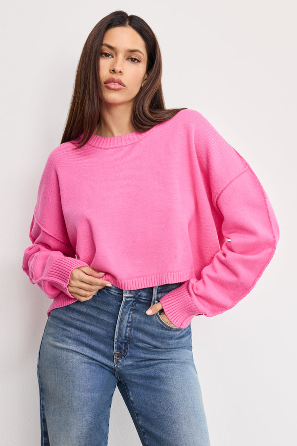 COZY KNIT CREW NECK | BOUQUET001