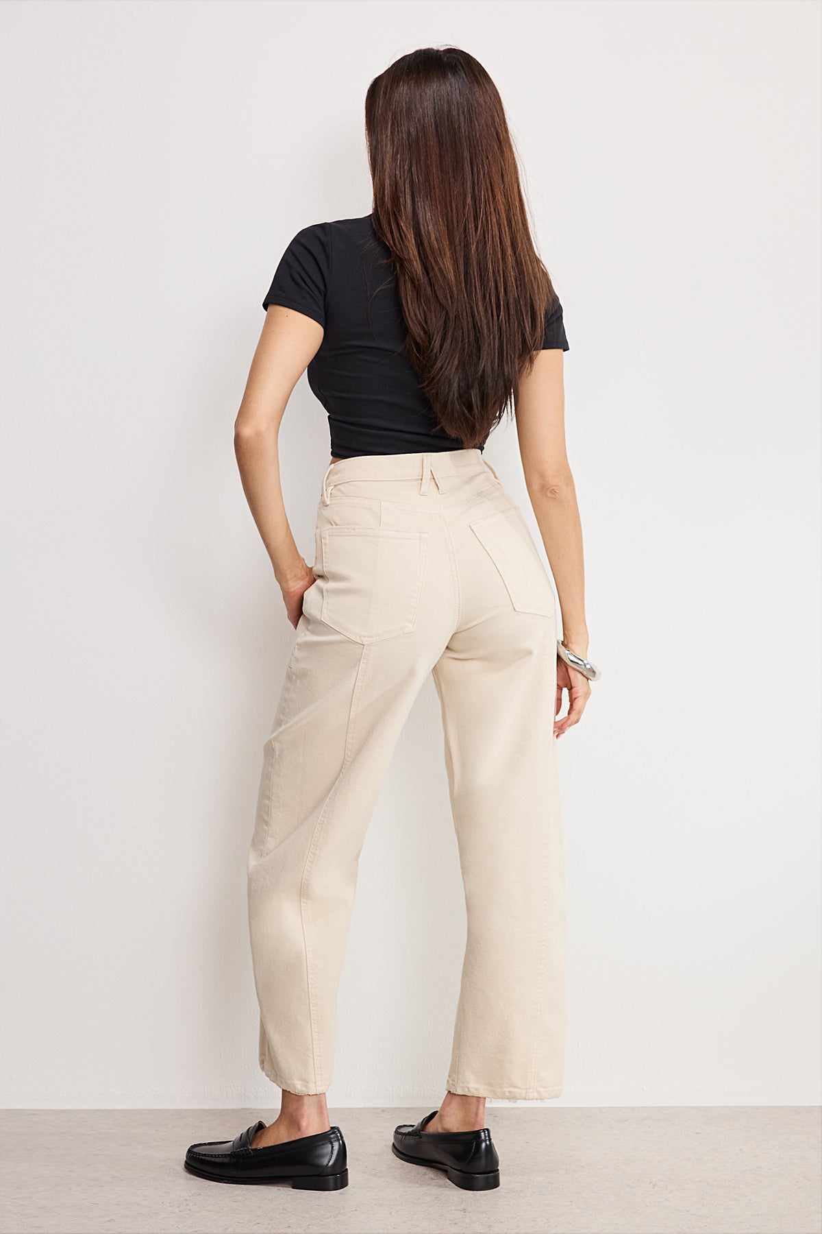 CROPPED BARREL PANTS |