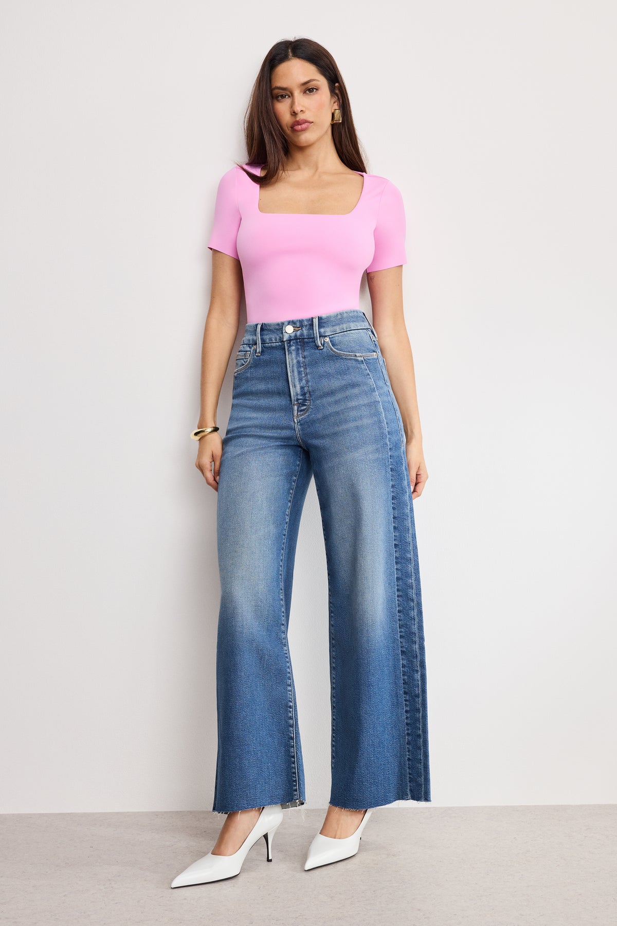 SCULPTING SQUARE NECK BODYSUIT | FUSCHIA002