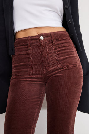 GOOD LEGS FLARE CORDUROY PANTS | WALNUT004