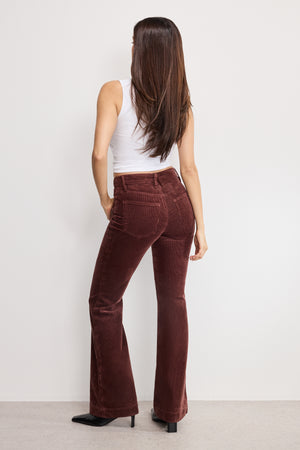 GOOD LEGS FLARE CORDUROY PANTS | WALNUT004