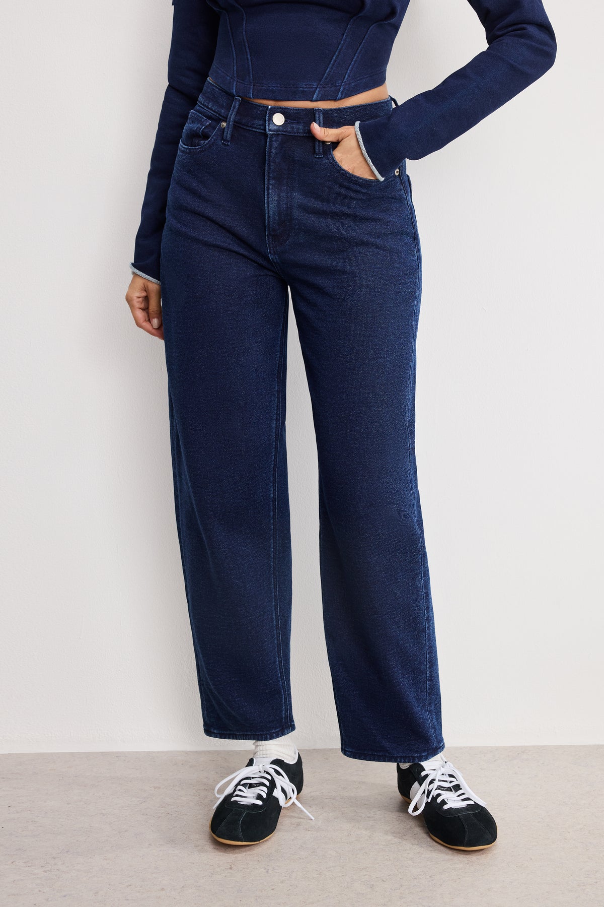 JEANIUS BARREL SWEATPANTS | INDIGO1029
