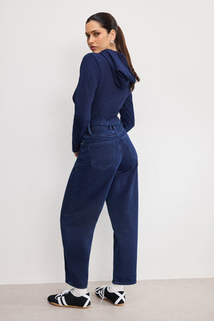 JEANIUS BARREL SWEATPANTS | INDIGO1029