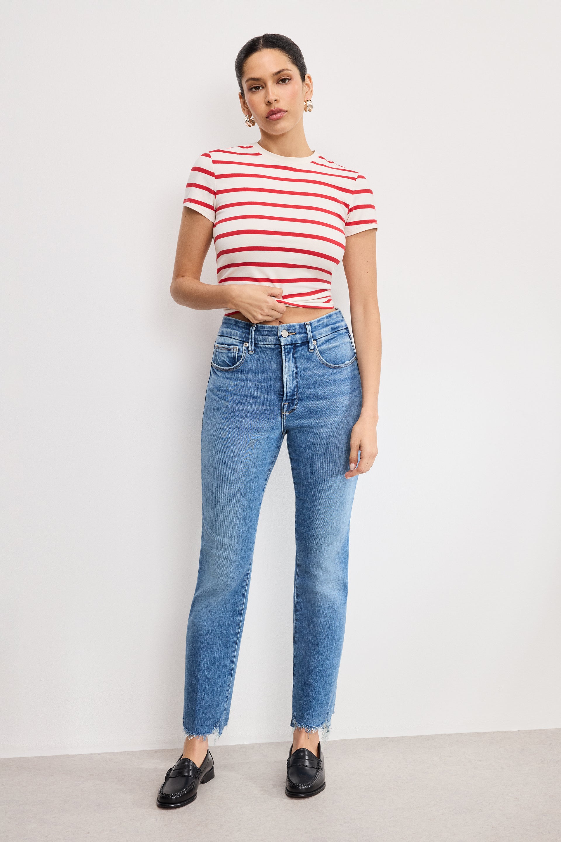 SOFT TECH LEGS STRAIGHT JEANS INDIGO514