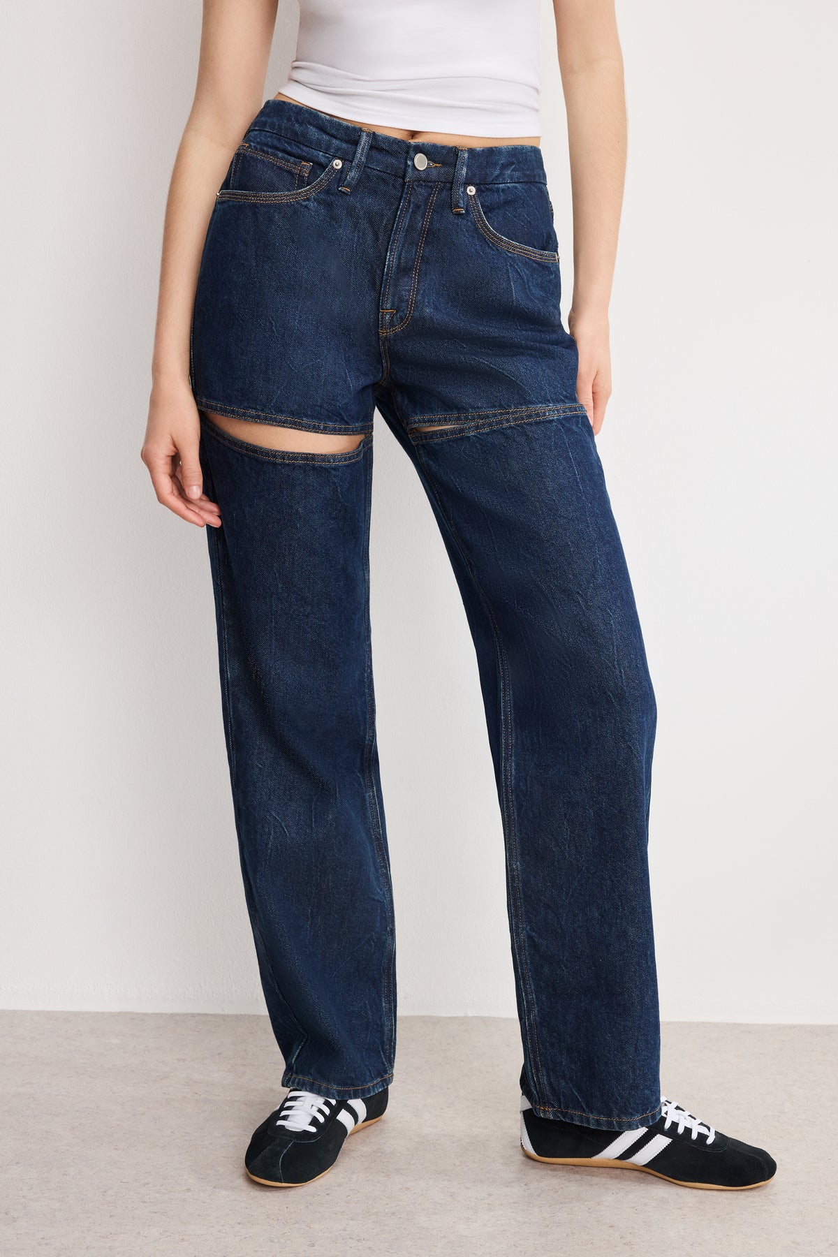 GOOD 90s RELAXED JEANS | INDIGO1003-2 | GOOD AMERICAN | MODEL_A