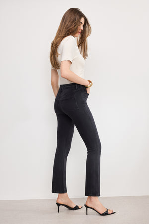 SOFT TECH GOOD KICK FLARE JEANS | BLACK390