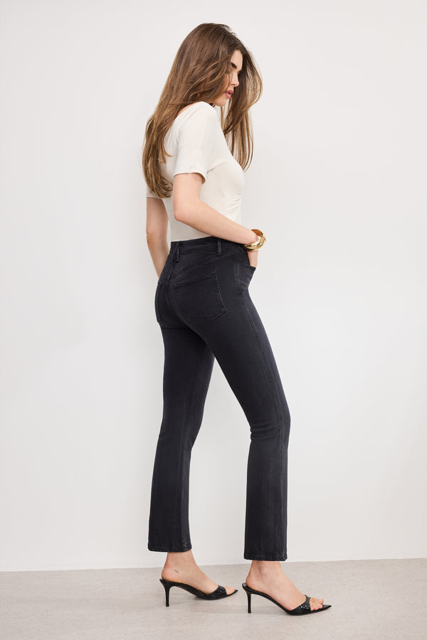 SOFT TECH GOOD KICK FLARE JEANS | BLACK390