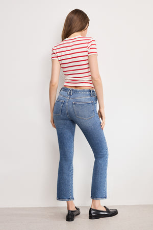 GOOD LEGS CROPPED MINI BOOT JEANS | INDIGO917