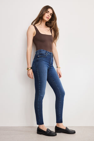 SOFT TECH GOOD LEGS SKINNY JEANS | INDIGO1068