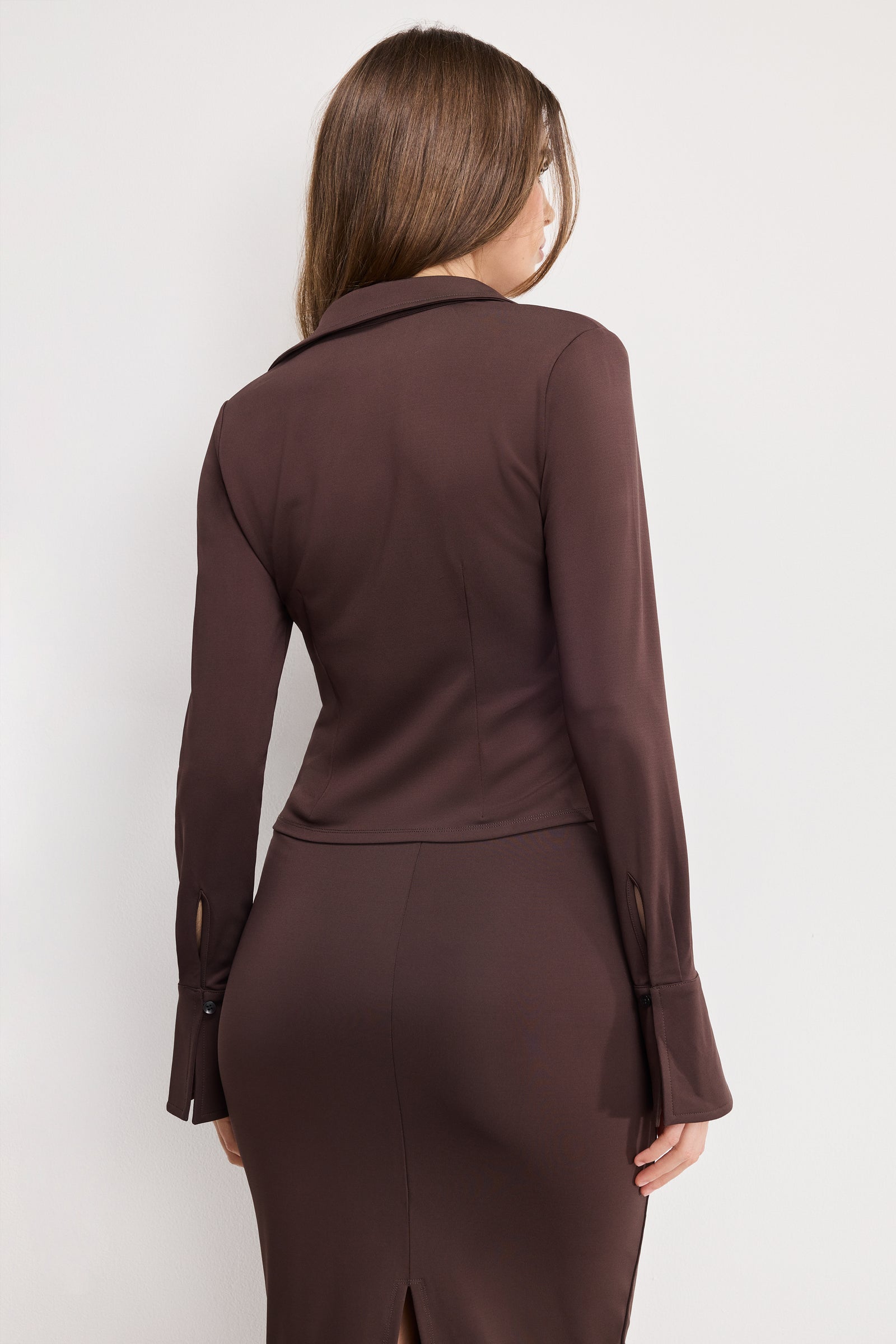 MATTE JERSEY LONG SLEEVE TOP | BARK003