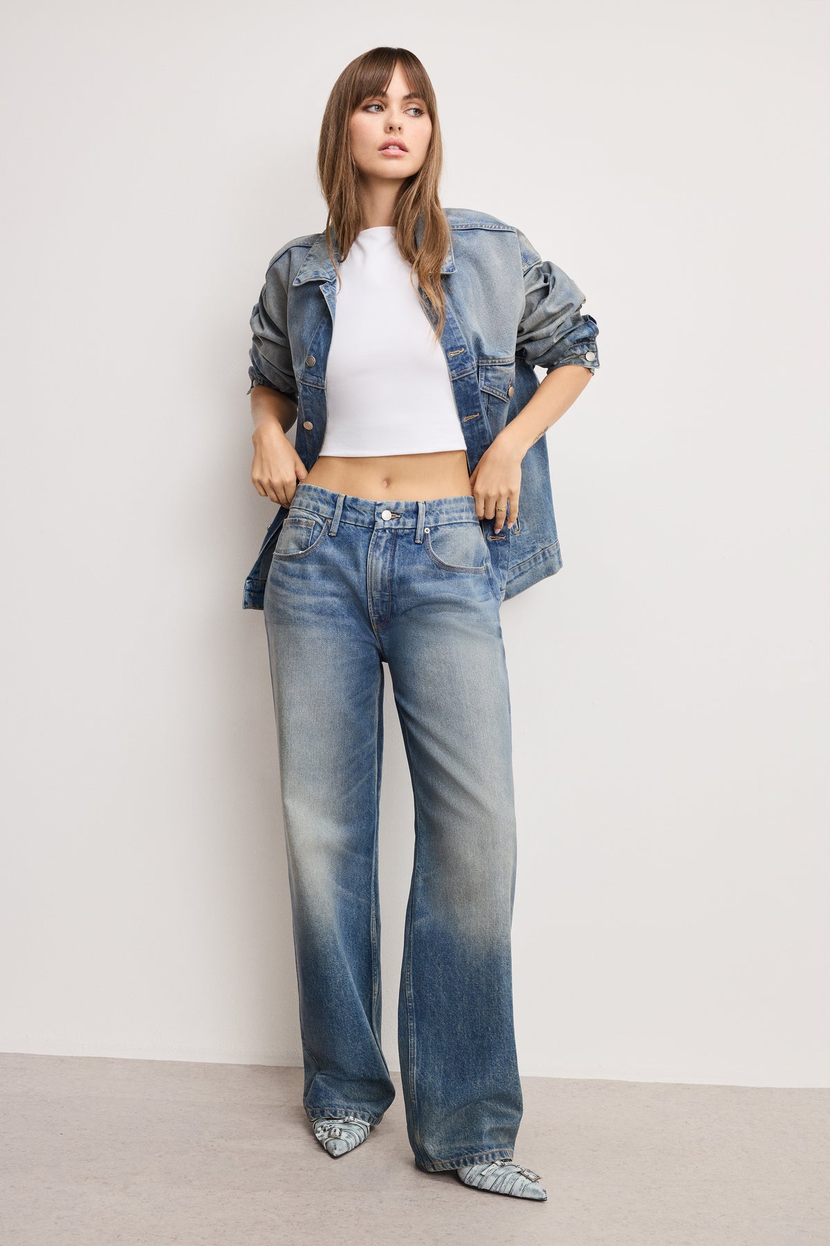 GOOD 90S RELAXED COATED JEANS | INDIGO927