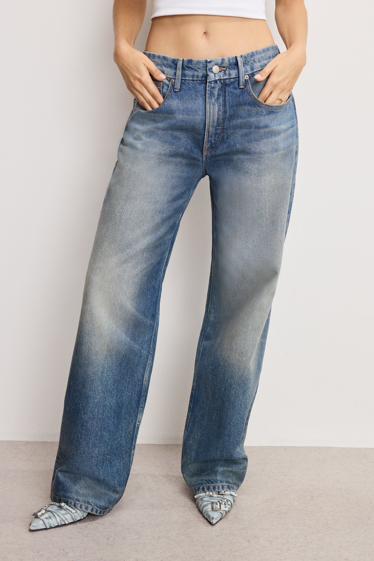 GOOD 90S RELAXED COATED JEANS | INDIGO927