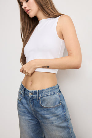 GOOD 90S RELAXED COATED JEANS | INDIGO927
