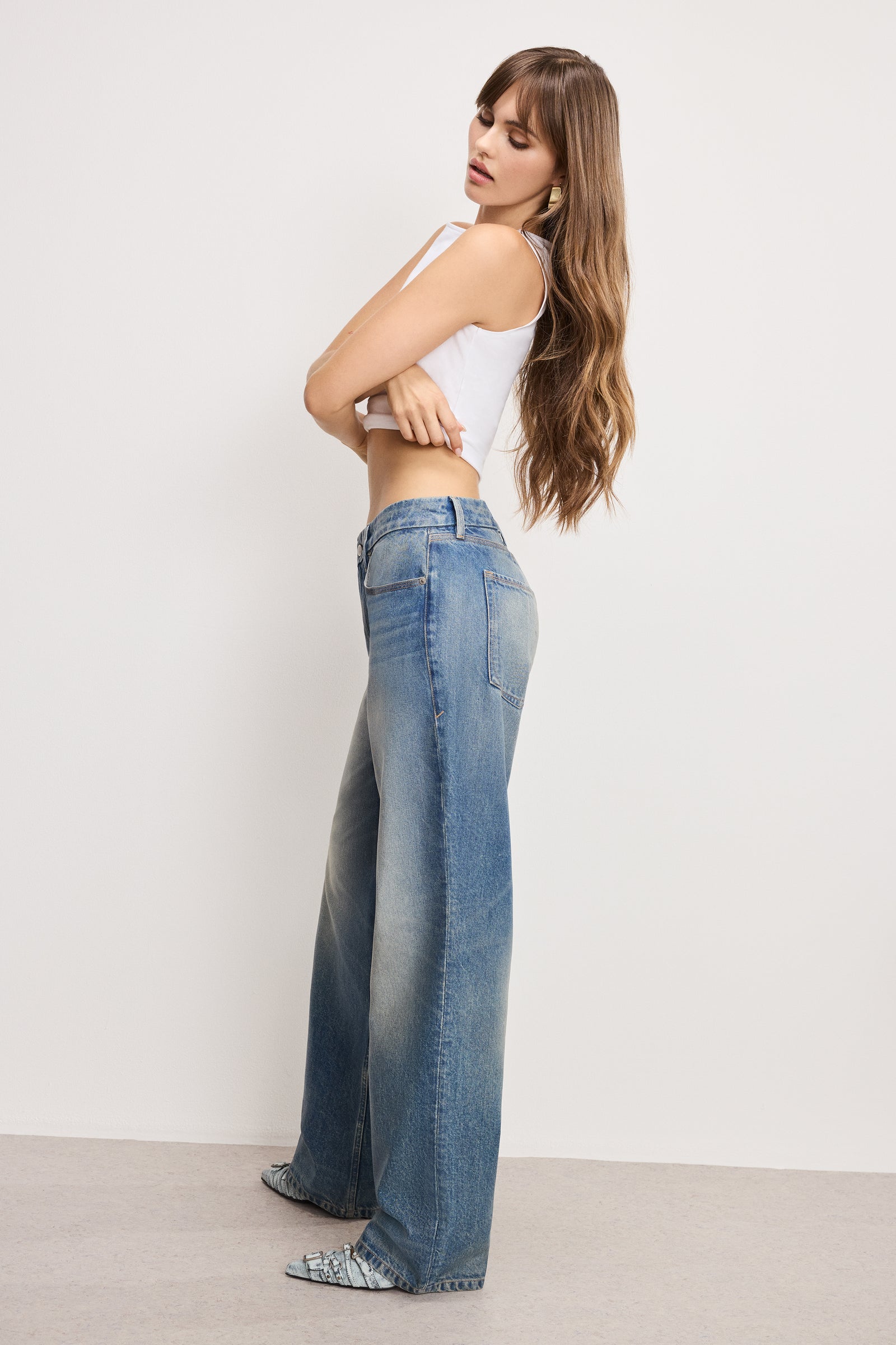 GOOD 90S RELAXED COATED JEANS | INDIGO927