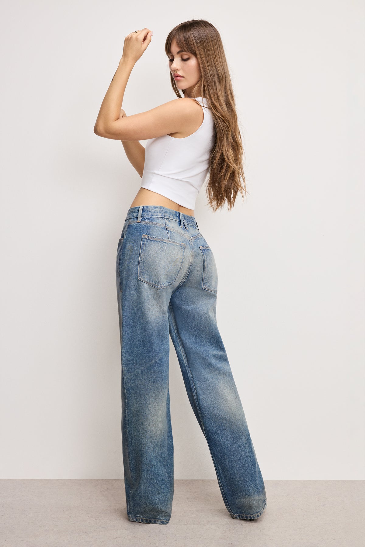 GOOD 90S RELAXED COATED JEANS | INDIGO927