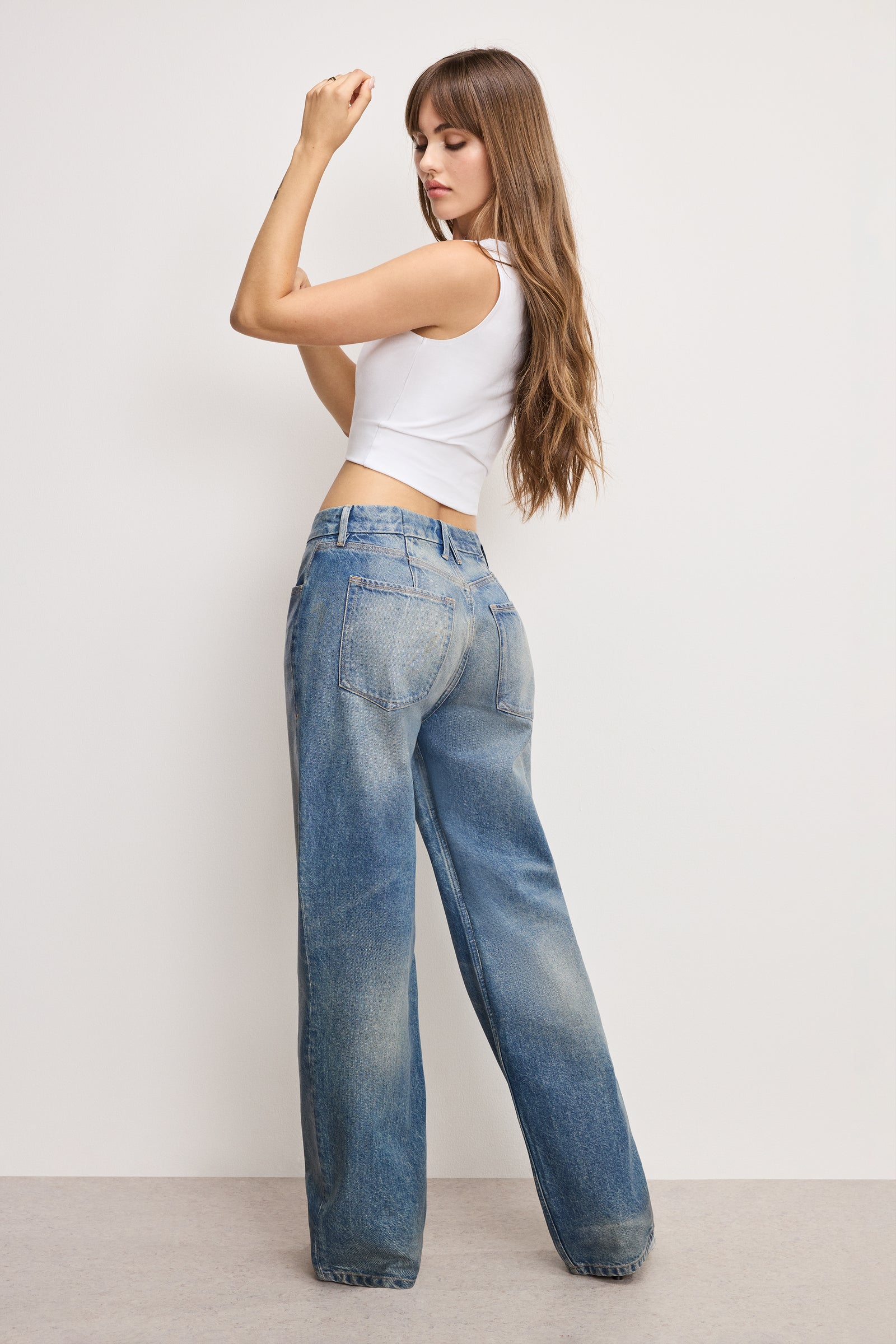 GOOD 90S RELAXED COATED JEANS | INDIGO927