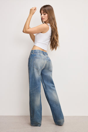 GOOD 90S RELAXED COATED JEANS | INDIGO927