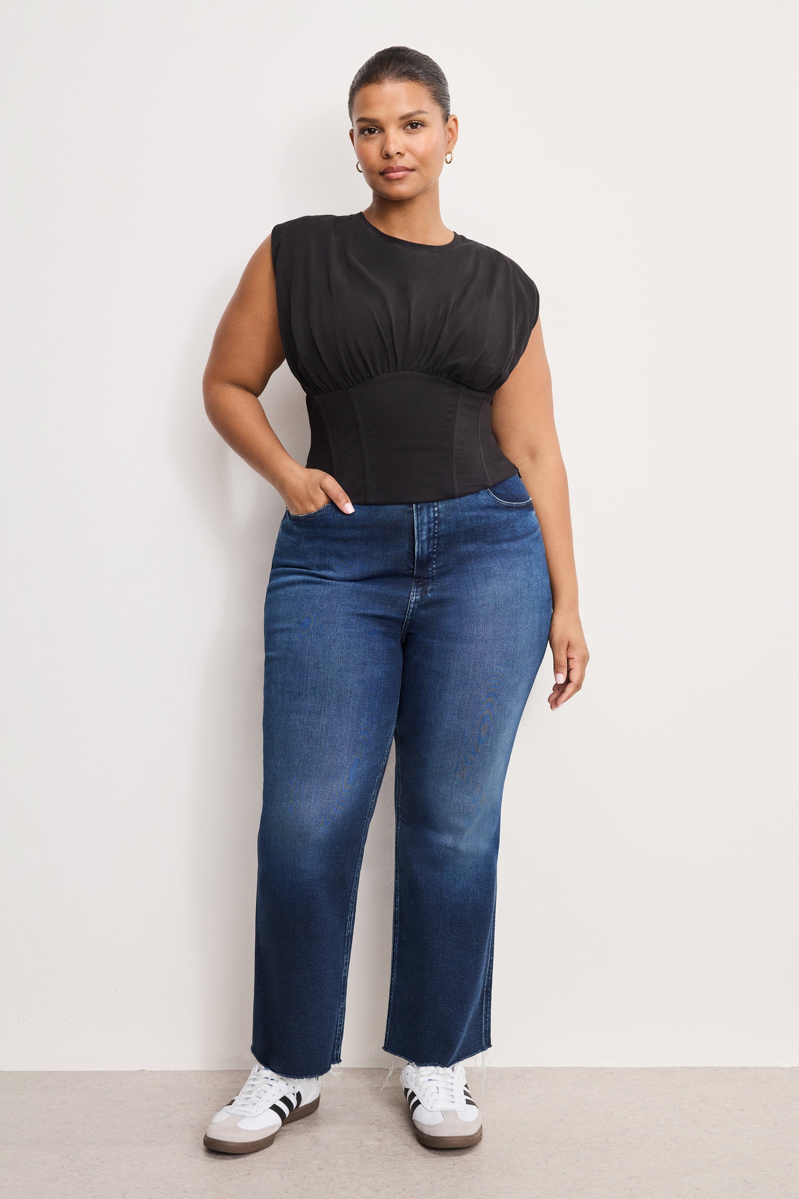SLEEVELESS CORSET TOP | BLACK001