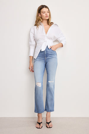 SOFT TECH GOOD CURVE STRAIGHT JEANS | INDIGO1072