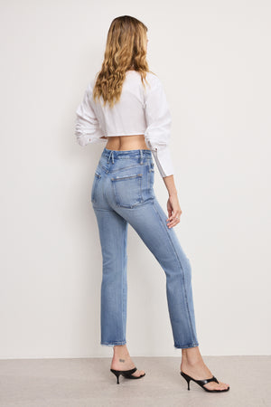SOFT TECH GOOD CURVE STRAIGHT JEANS | INDIGO1072