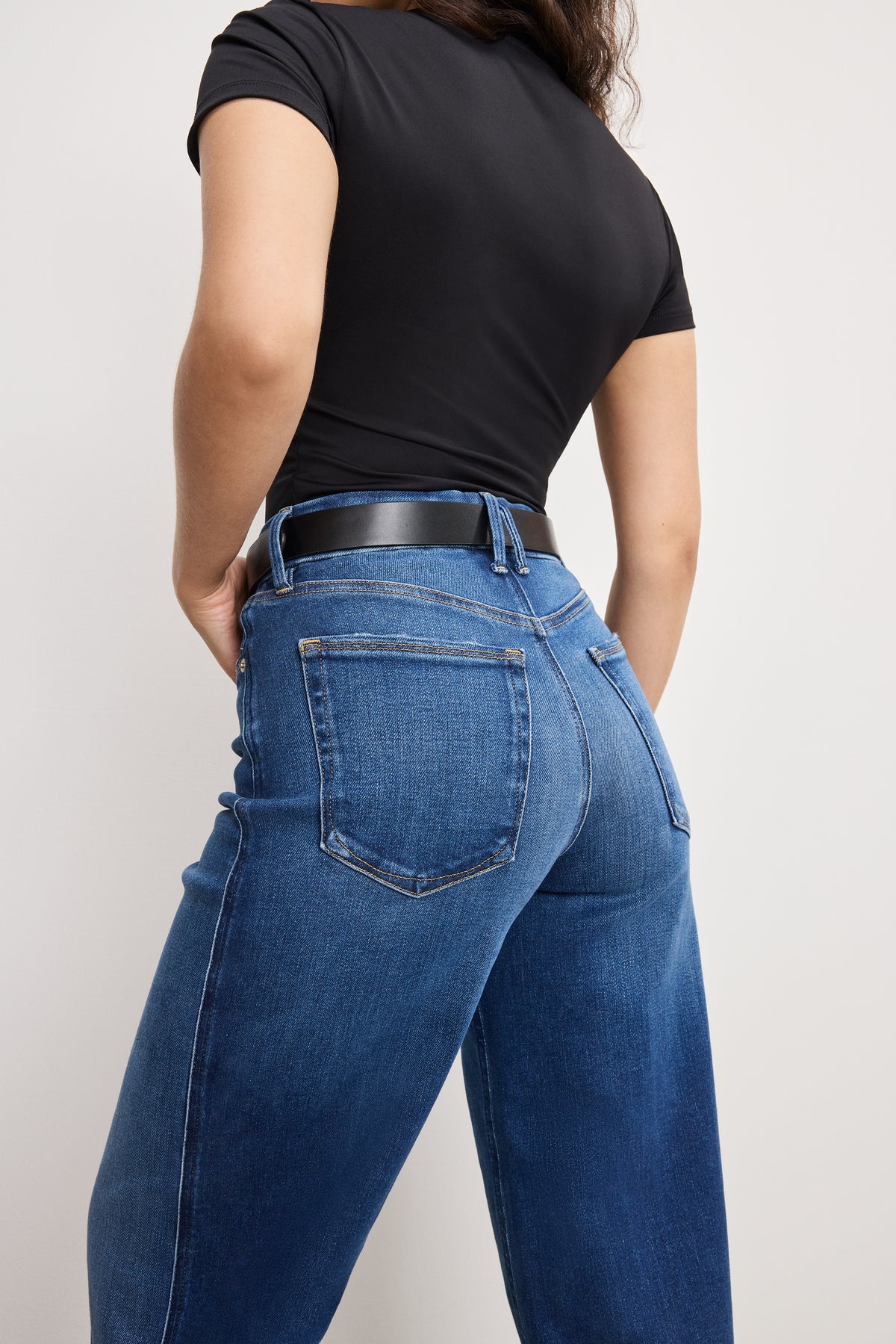 SOFT TECH GOOD PETITE SKATE WIDE JEANS | INDIGO891