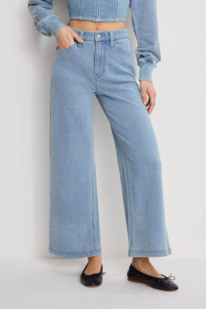 JEANIUS CROPPED GOOD SKATE | INDIGO1157