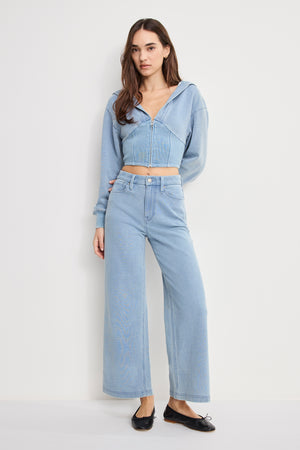 JEANIUS CROPPED GOOD SKATE | INDIGO1157
