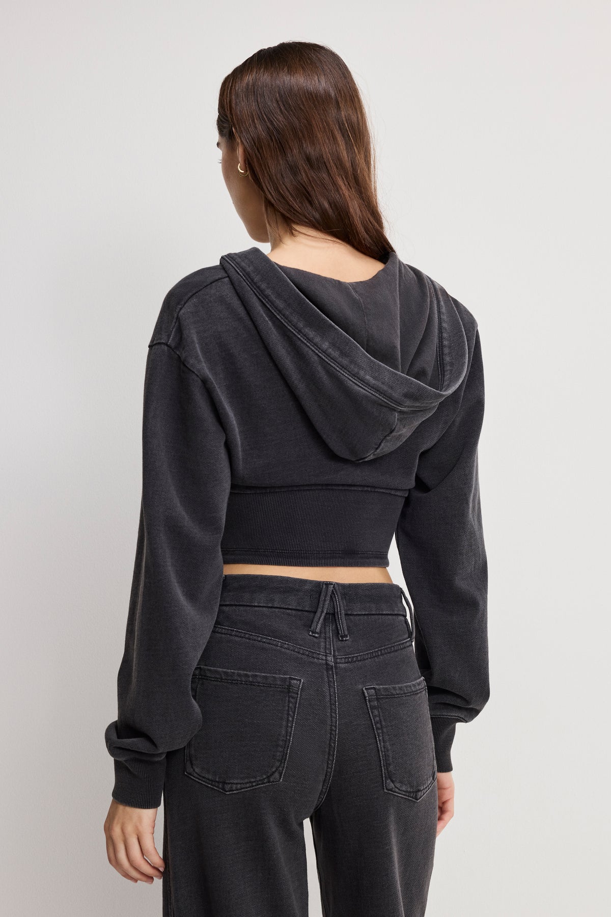 JEANIUS ZIP UP HOODIE | BLACK430