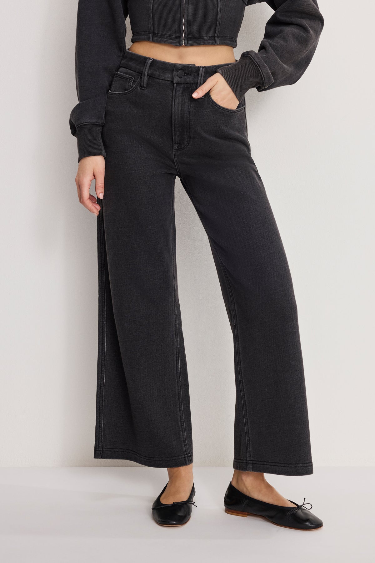 JEANIUS CROPPED GOOD SKATE | BLACK430