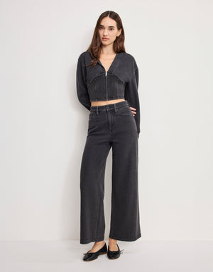 JEANIUS CROPPED GOOD SKATE | BLACK430