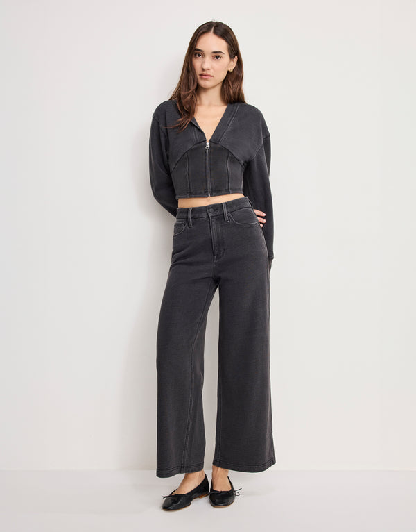 JEANIUS CROPPED GOOD SKATE | BLACK430