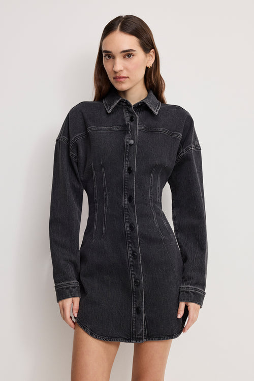 good american barrel long sleeve mini dress Barrel Long Sleeve Mini Dress