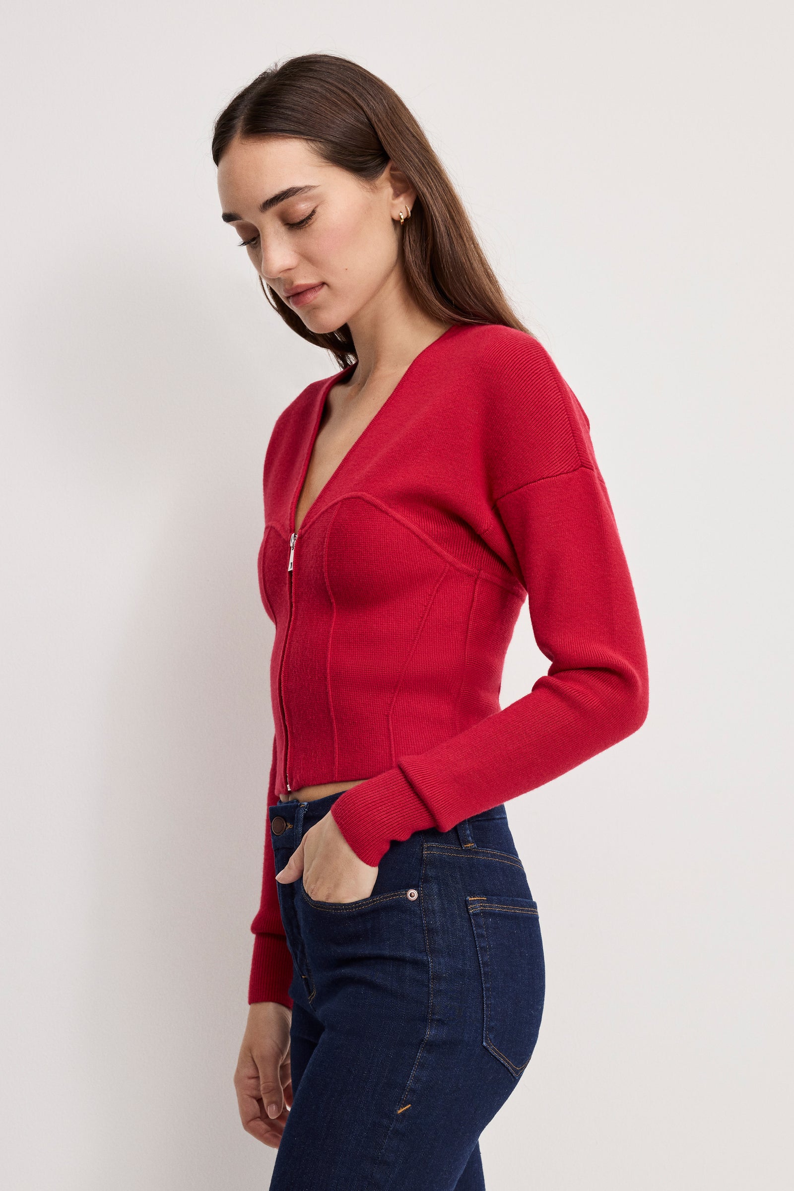 BUSTIER SWEATER | RUBY
