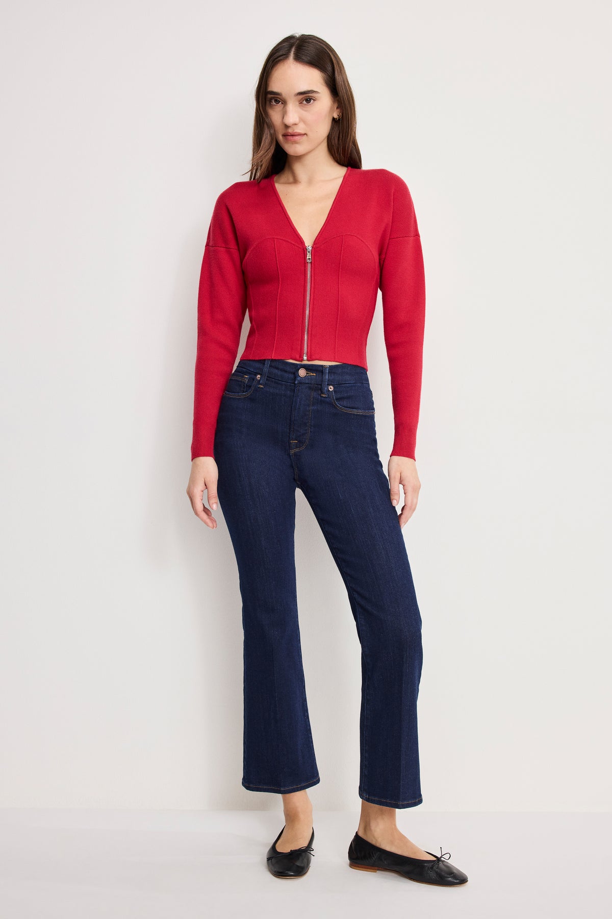 BUSTIER SWEATER | RUBY-3 | GOOD AMERICAN | MODEL_A