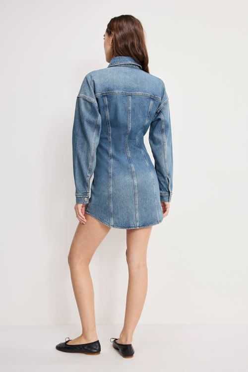 BARREL LONG SLEEVE MINI DRESS