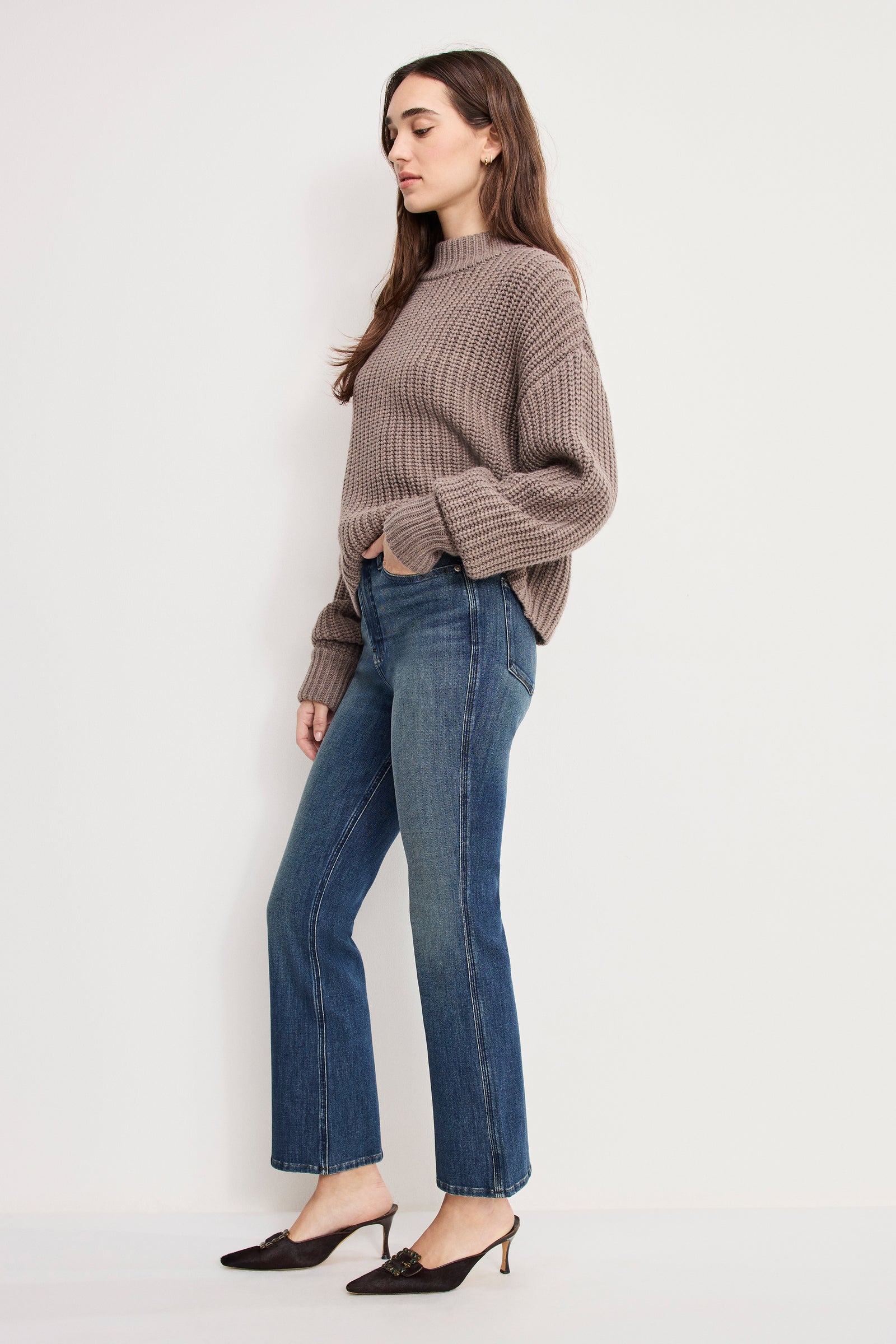GOOD STANDARD KICK FLARE JEANS | INDIGO1147