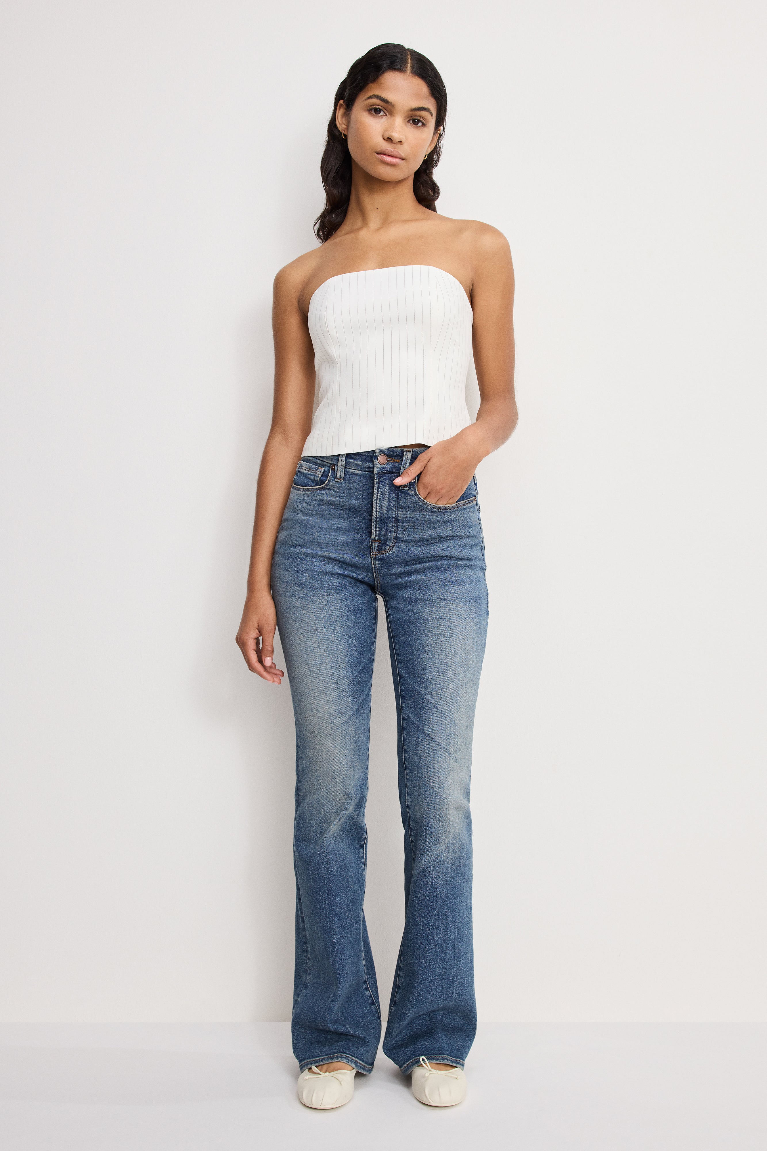 GOOD CLASSIC BOOTCUT JEANS | INDIGO1128 – GOOD AMERICAN