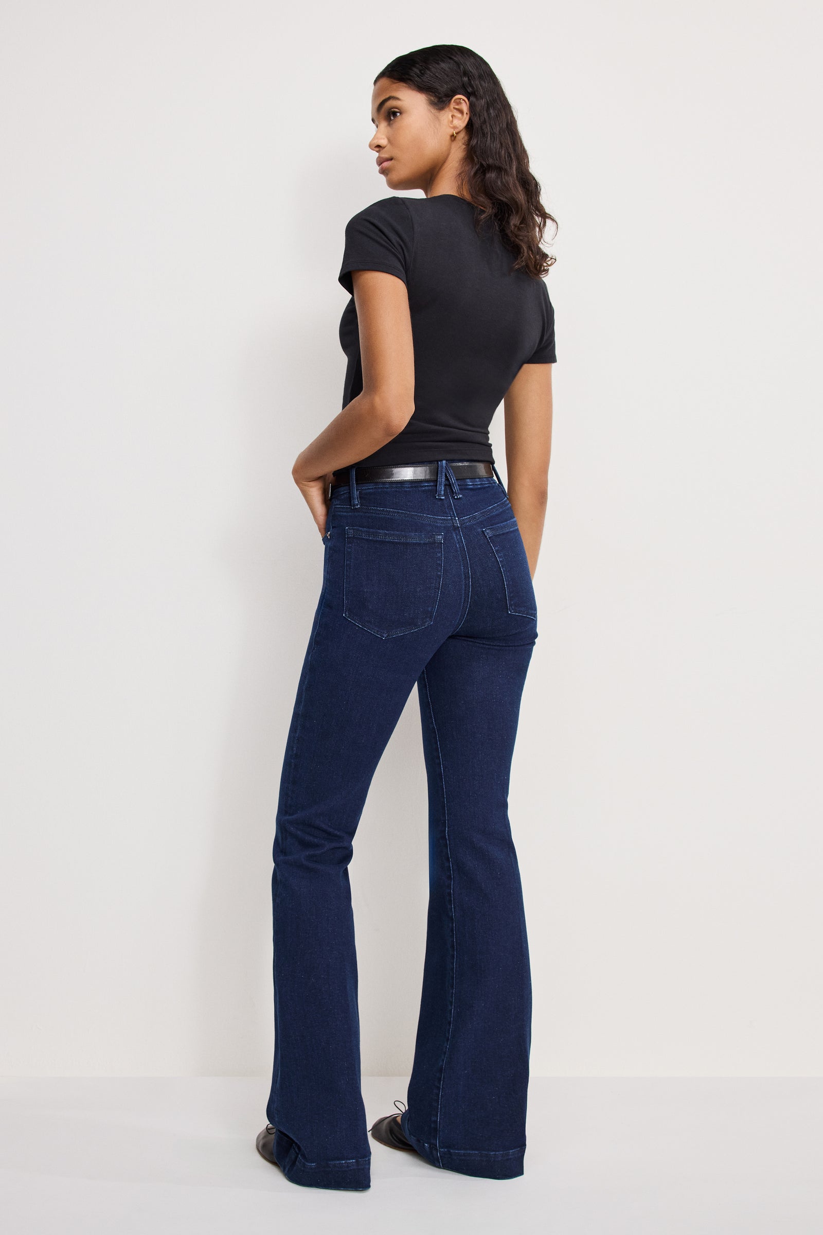 GOOD LEGS FLARE COMPRESSION JEANS | INDIGO1150